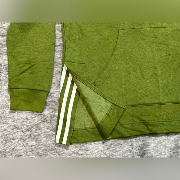 Adidas Womens Logo Hoodie Sweatshirt Green Size Large - Picture 5 of 6